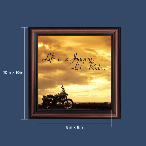 Harley Davidson Gifts for Men and Women, Classic Harley Picture Frame, Harley Davidson Wedding Gifts, Biker Motorcycle Accessories for Men, Unique Motorcycle Wall Decor, 8550