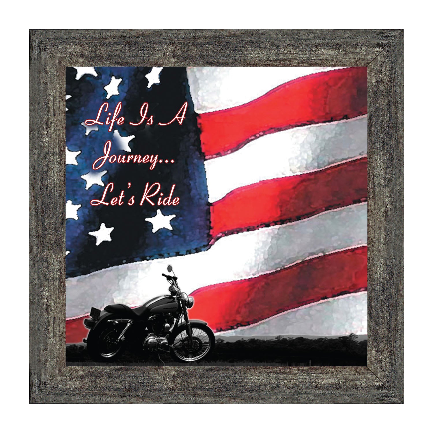 Harley Davidson Flag// Wooden American Flag// Birthday Gift// Harley Gift For Him// Harley Davidson Motorcycles// Motorcycle Themed Gift 2024