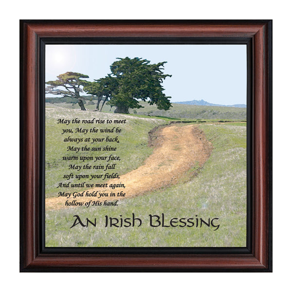 Irish Blessing Wall Decor, May the Road Rise Up to Meet You, Celtic Decor Home Blessing Sign, Irish Gifts for Women, Irish Wall Decor, House Warming Presents for New Home, 6333