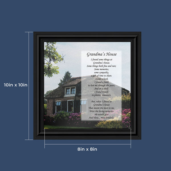Grandmas House, Grandma Gifts, Grandma Frame, 10x10 6350