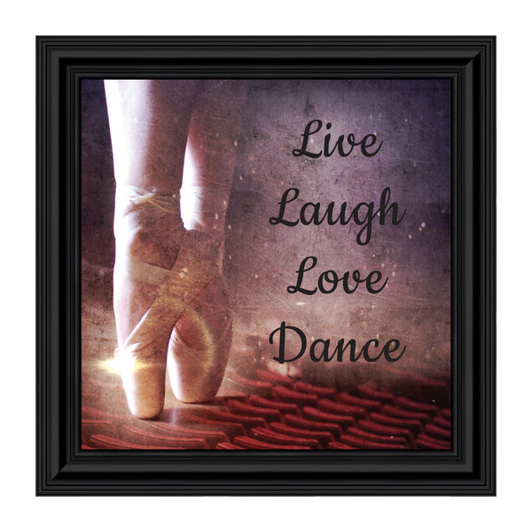 Ballet, Dancer Gifts for Teen Girls or Women, Framed Ballet Slippers, 10x10 8665