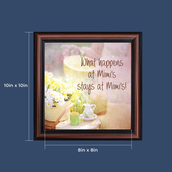 Mimi's House, Gift for Grandparent, Picture Frame for Grandmother, 10x10 8679