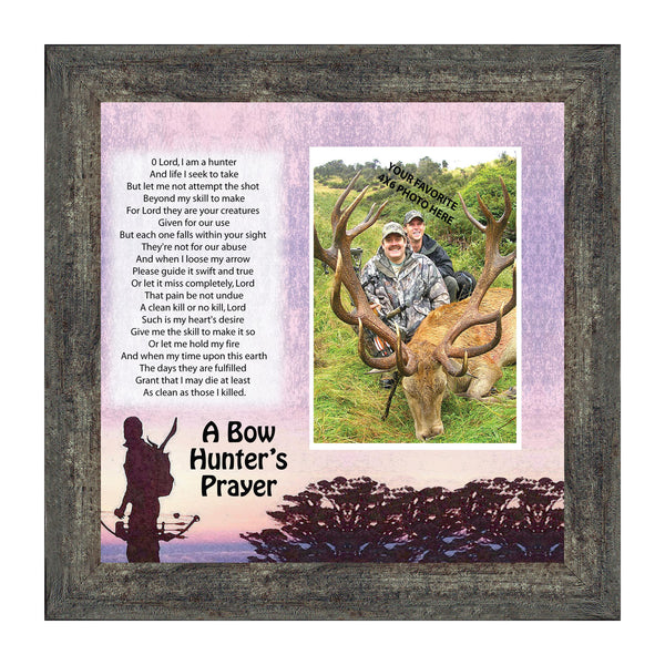 Bow Hunters Prayer, Hunting, Gaming with Crossbow Personalized Picture Frame, 10 X10 9704