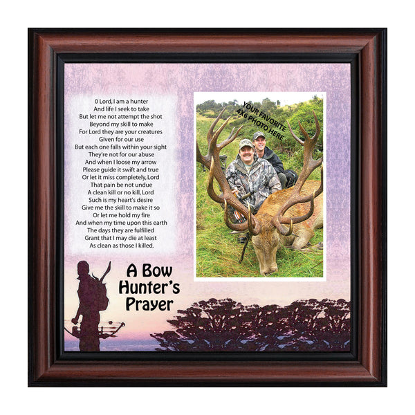 Bow Hunters Prayer, Hunting, Gaming with Crossbow Personalized Picture Frame, 10 X10 9704
