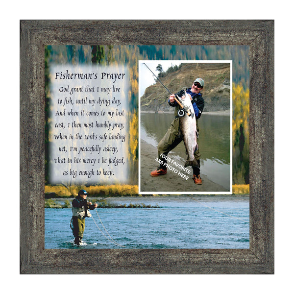 Fly Fishermen Prayer, Fishing Gifts,  Beach, Boating or Fishing Decor, 10X10 9709
