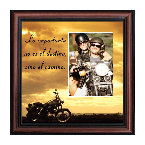 It's Not The Destination (Spanish Version), Harley Davidson Motorcycle, 10x10 9781