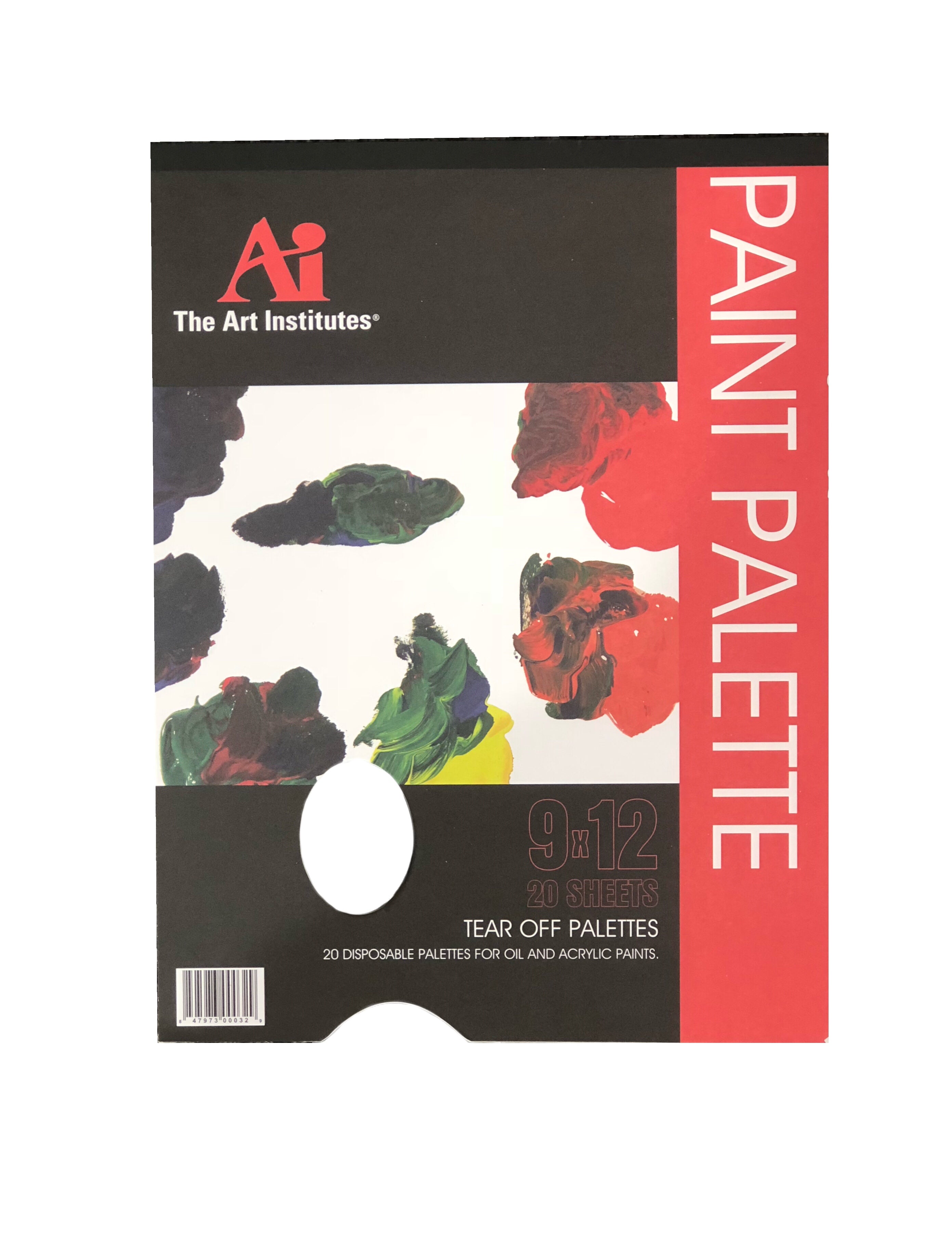 The Art Institute Bulk Disposable Paint Pallete Paper - 8, 24, or 48 P –  Crossroads Home Decor