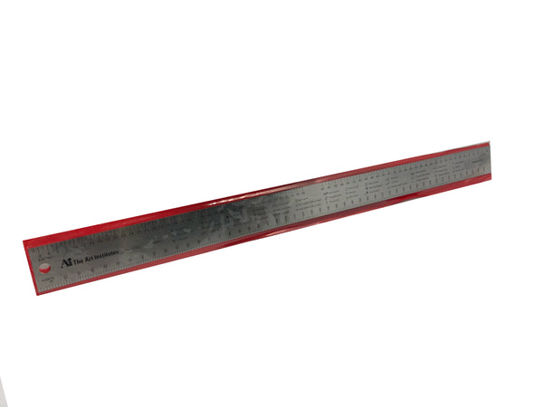 18 Ruler and Printers Line Gauge - inches, Picas, Elite, Agate, and 8 Point Markings with Proofreading Marks Guide
