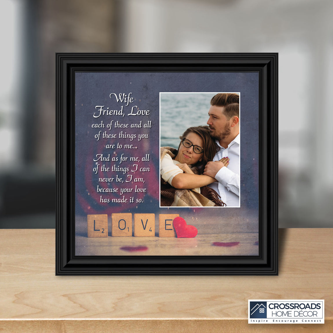 Love Is Eternal Photo Wood Plaque | Birthday Gift For Husband & Wife -  woodgeekstore