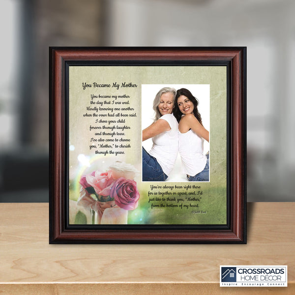Mother In Law Gifts from Daughter In Law, Mother of the Groom Gifts from Bride, Birthday Gifts for Mother in Law, Gifts for In laws, Future Mother-In-Law Framed Poem, 6339