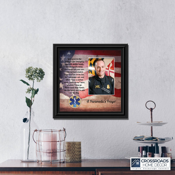A Paramedic's Prayer, Gift for Paramedic, First Responder or EMT, 8x8, 6422