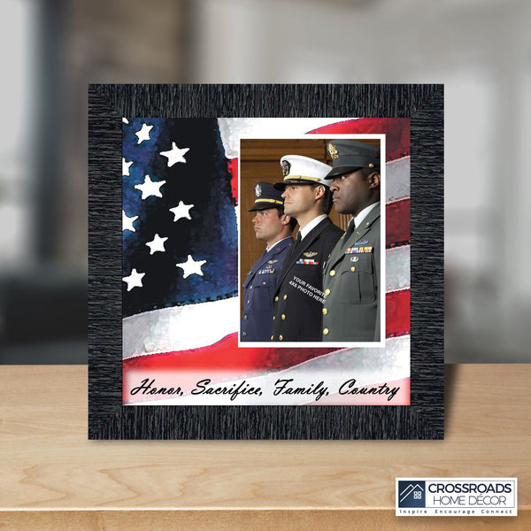 A Soldier’s Honor, Military Gift, American Picture Frame, 10x10 6340
