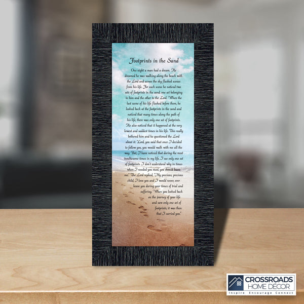 footprints-in-the-sand-inspirational-wall-art-beach-decor-christian-crossroads-home-decor for Free Printable Footprints In The Sand Bookmark Footprints in the Sand Inspirational Wall Art, Beach Decor, Christian – Crossroads Home Decor for Free Printable Footprints In The Sand Bookmark