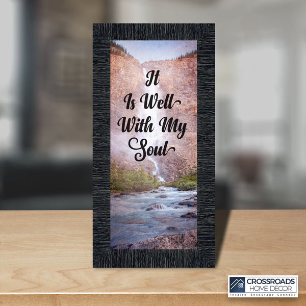 It is Well with My Soul, Hymn Art, Religious Picture Frame, 10x10 6403
