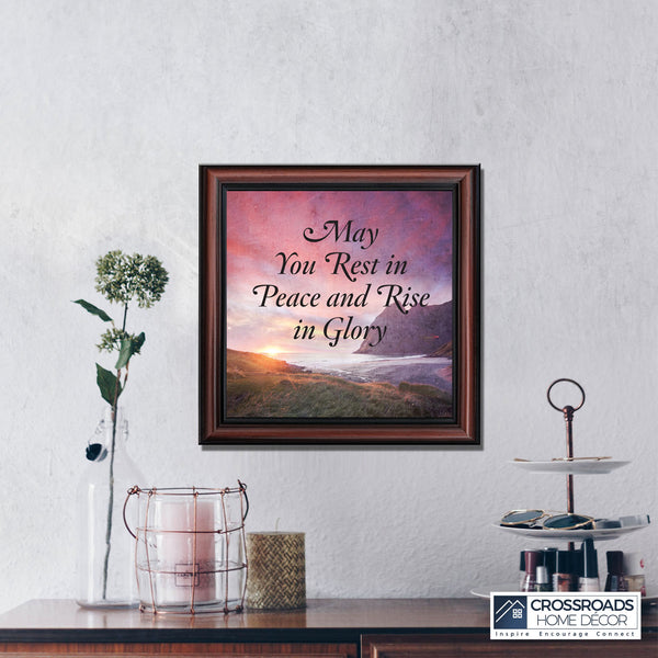 Rest in Peace, Sympathy Gift in Memory of a Loved One, Funeral Condolence Gift of Gift of Comfort, 10x10 6419