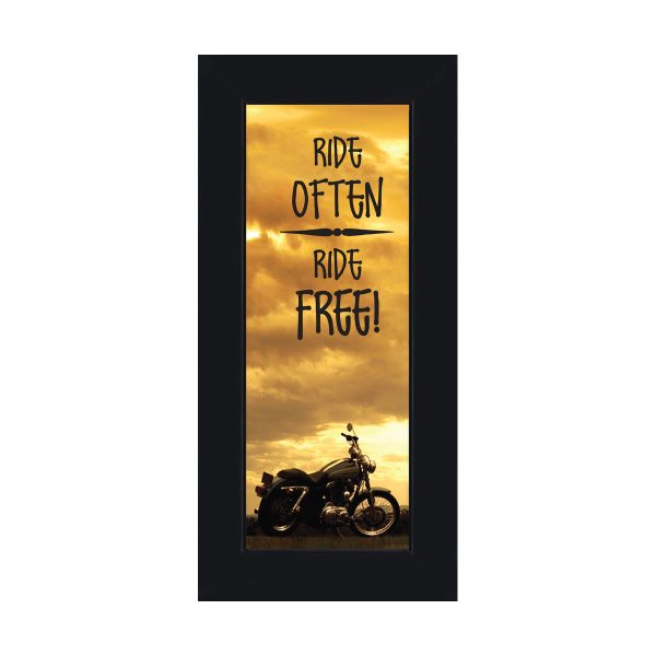 Ride Often and Ride Free, Motorcycle Gifts for Men, Harley Davidson Photo Frame, 6x12 7863BC