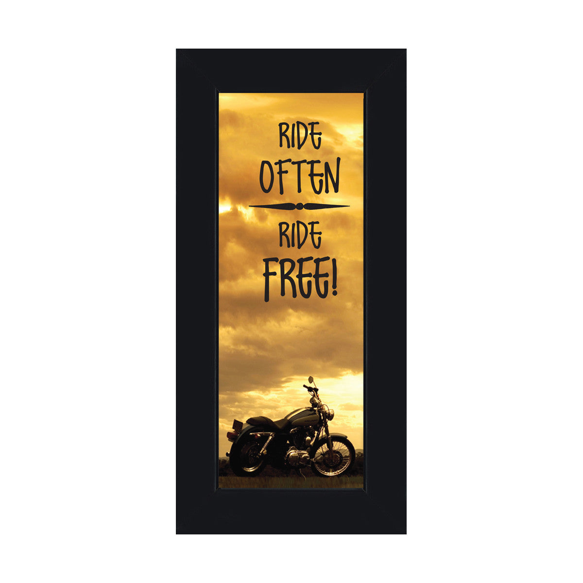Ride Often and Ride Free, Motorcycle Gifts for Men, Harley Davidson Photo Frame, 6x12 7863BC