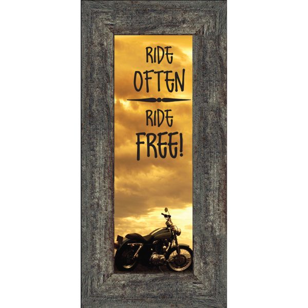 Ride Often and Ride Free, Motorcycle Gifts for Men, Harley Davidson Photo Frame, 6x12 7863BC
