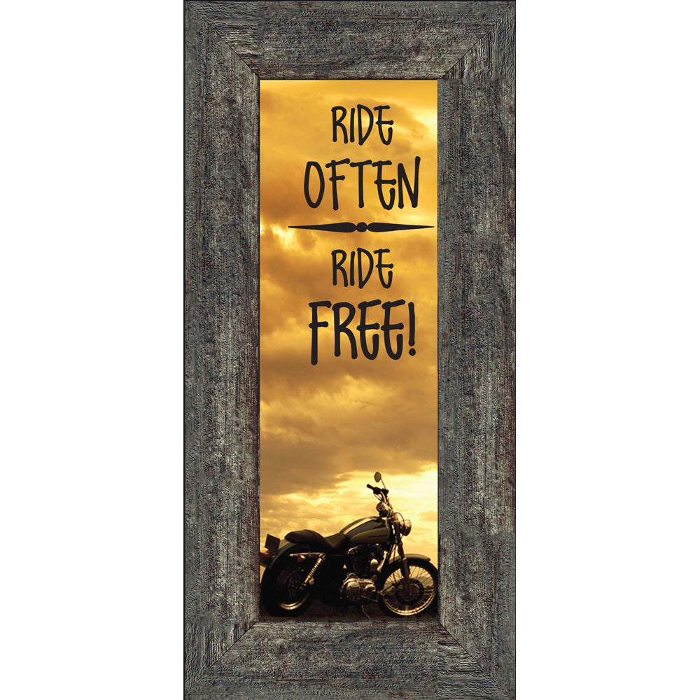 Ride Often and Ride Free, Motorcycle Gifts for Men, Harley Davidson Photo Frame, 6x12 7863BC