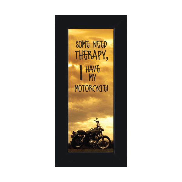 Some Need Therapy, Gifts for Motorcycle Riders, Motorcycle Picture Frame, 6x12 7869BC