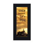 7870BC Screw Housework, Harley Davidson Photo Frame, Gifts for Motorcycle Riders, 6x12 7870BC
