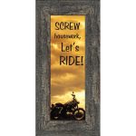 7870BW Screw Housework, Harley Davidson Photo Frame, Gifts for Motorcycle Riders, 6x12 7870BC