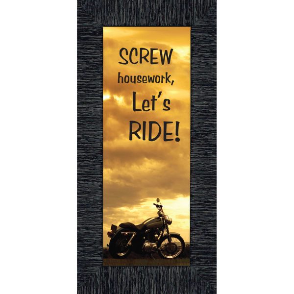 Screw Housework, Harley Davidson Photo Frame, Gifts for Motorcycle Riders, 6x12 7870BC