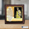 Firefighter prayer photo frame with A Fireman's Prayer on a golden sunset sky and a 4x6 photo opening by Crossroads Home Decor