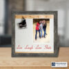 Ice skating picture frame with Live Laugh Love Skate and a 4x6 photo opening by Crossroads Home Decor