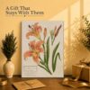 Day Lily botanical print - gift for gardeners and flower lovers