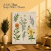 Medicinal Herbs botanical print - gift for home cooks and herb gardeners