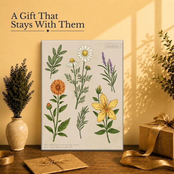 Medicinal Herbs botanical print - gift for home cooks and herb gardeners