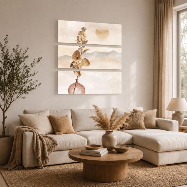 Eucalyptus at Sunrise gift - canvas print for a boho home or new apartment