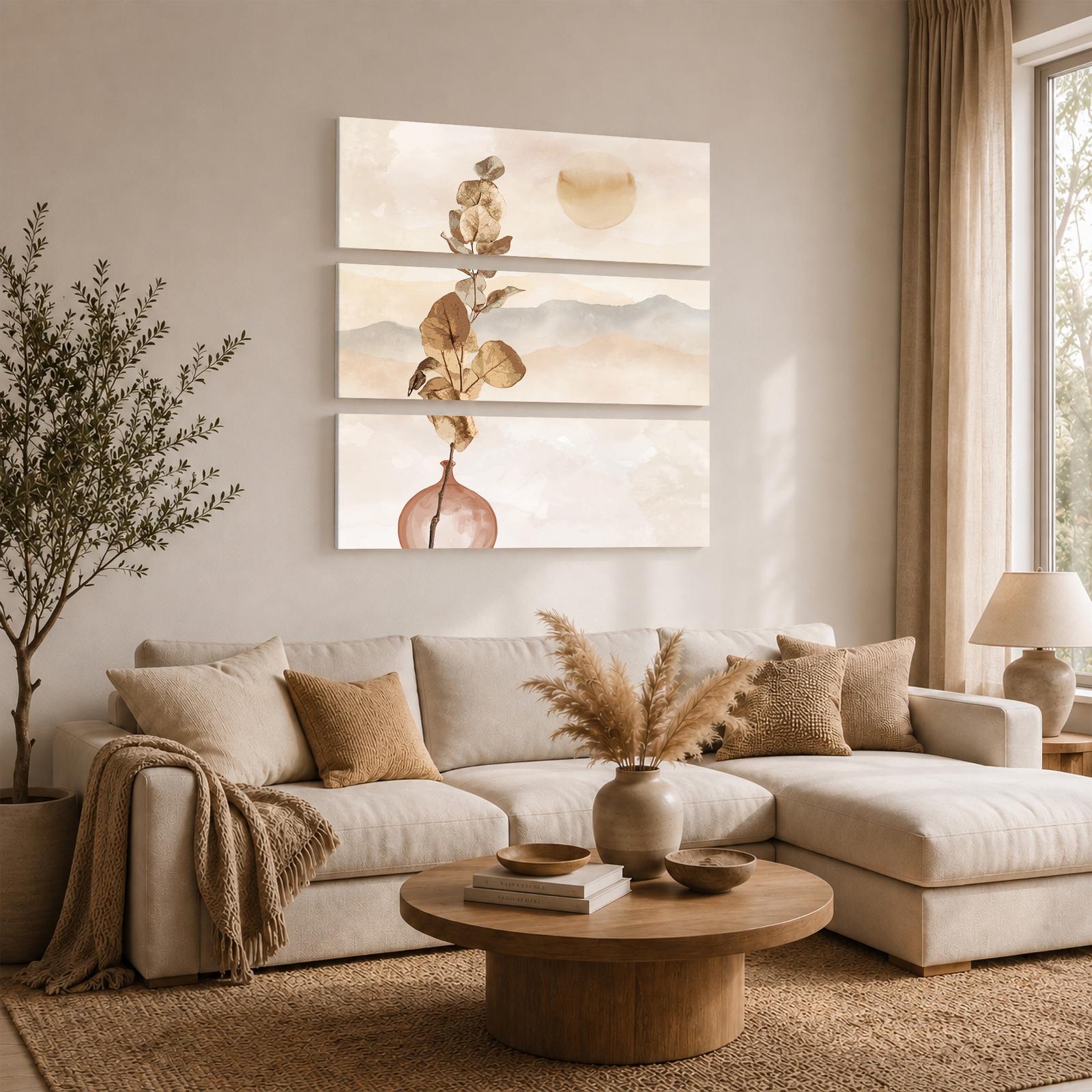 Eucalyptus at Sunrise gift - canvas print for a boho home or new apartment