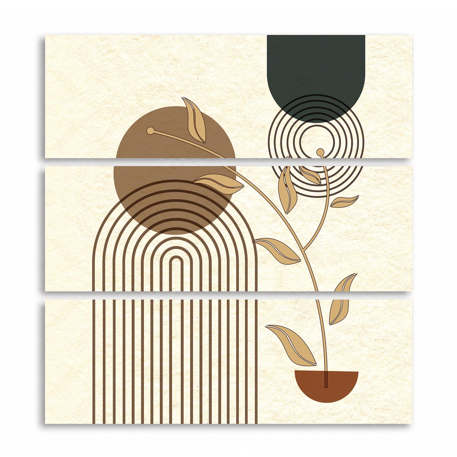 Boho arch canvas wall art - Arches and Vine by Crossroads Home Decor