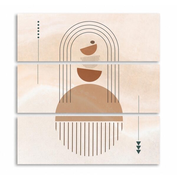Boho rising sun canvas wall art - Rising Sun Arch by Crossroads Home Decor