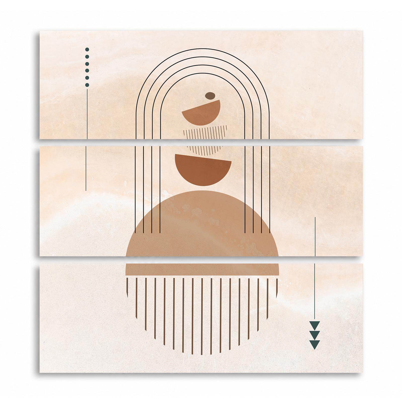 Boho rising sun canvas wall art - Rising Sun Arch by Crossroads Home Decor