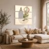 Balance Stones and Olive Branch gift - canvas print for a zen or boho home