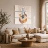 White Lilies in Bloom gift - canvas print for a boho or botanical home