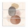 Terracotta circles canvas wall art - Terracotta Orbits by Crossroads Home Decor