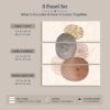 Terracotta Orbits canvas print - terracotta circle abstract wall art