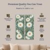 C3503C-8-12x36-1 Folk Daisy Panels canvas print - gallery wrapped and floating frame styles