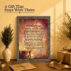 A Firehouse Prayer gift frame for a fire academy graduation or retirement