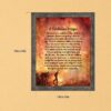 Firehouse Prayer framed print, firefighter crew tribute by Crossroads Home Decor