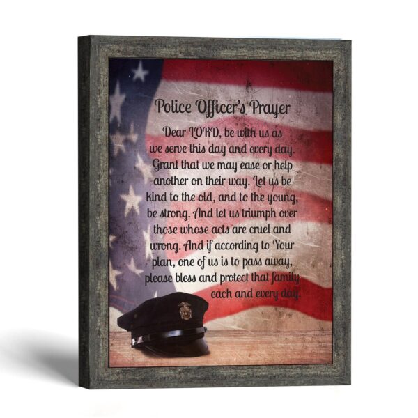 Police prayer wall art by Crossroads Home Decor
