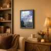 God Didn't Promise framed wall art displayed in a living room