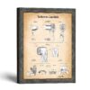 Vintage bathroom patent print - three US patents in one 11x14 frame by Crossroads Home Decor