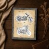 1993 and 2001 motorcycle design patent details closeup