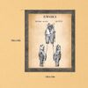 Sci fi creature patent print - 1985 design blueprint by Crossroads Home Decor