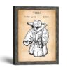 Sci fi character patent print - 1982 design blueprint by Crossroads Home Decor